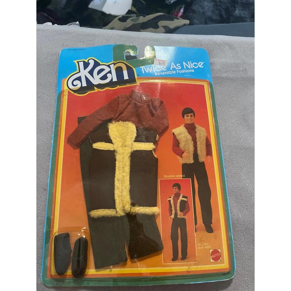 Ken Twice As Nice Double Vested NRFP 1984 Barbie‎ Mattel